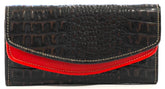 HAARLEM Women KUZE 26094 Leather Wallet Brown & Red